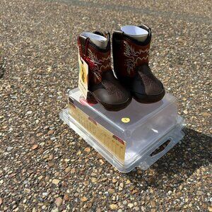Infant Ariat Lil Stompers Workhog Brown Boot Size 1